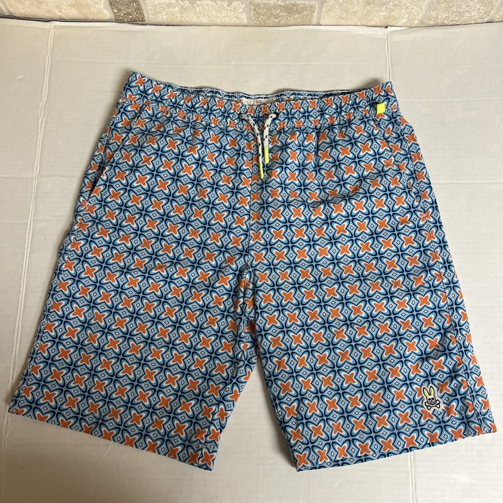Psycho Bunny Boys‎ Swim Trunks, multicolor, 18/20 EUC